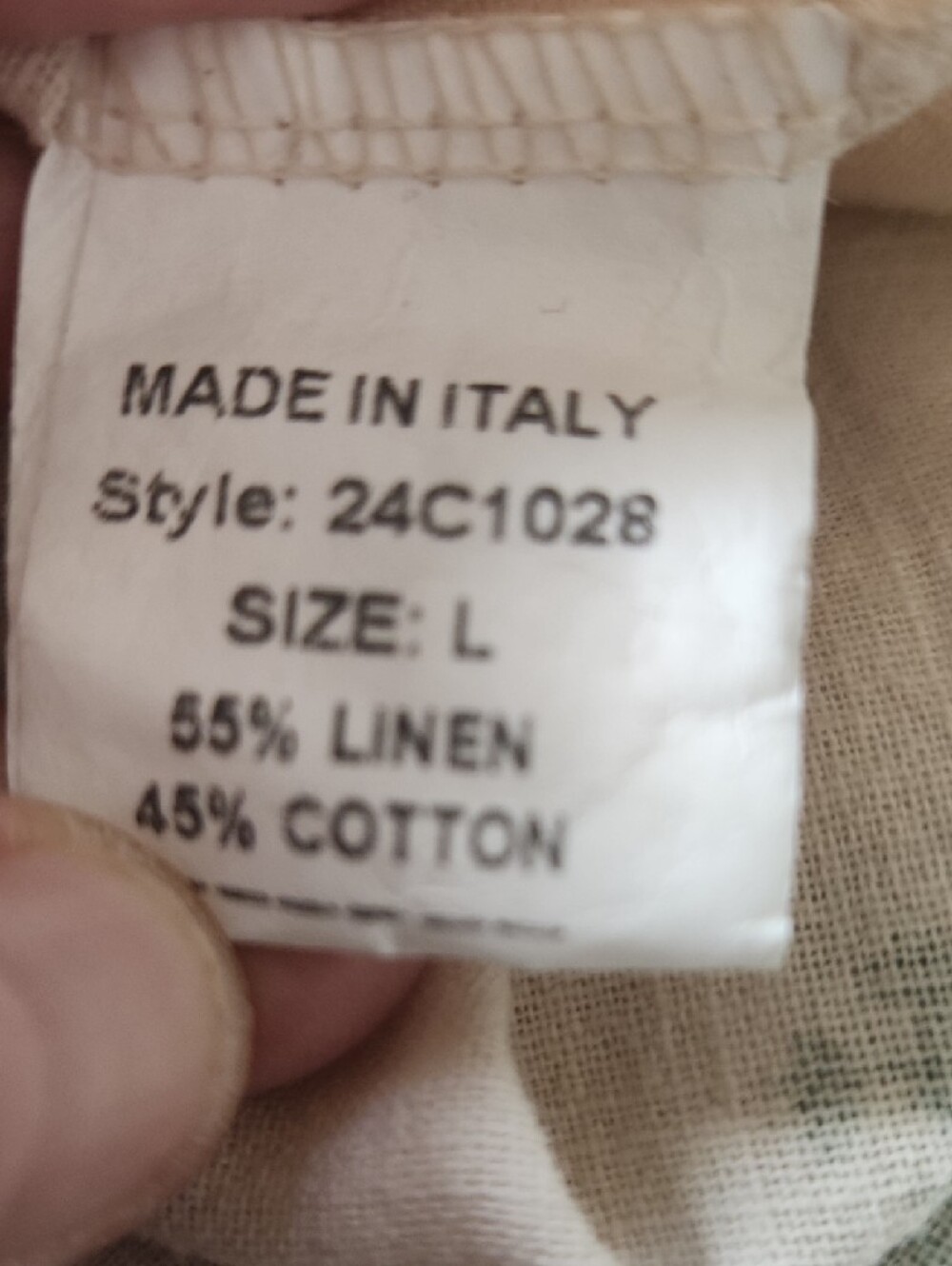 Francesca Bettini Made In Italy, Button-Down Shirt 100% Cotton Linen Blend - Picture 9 of 11